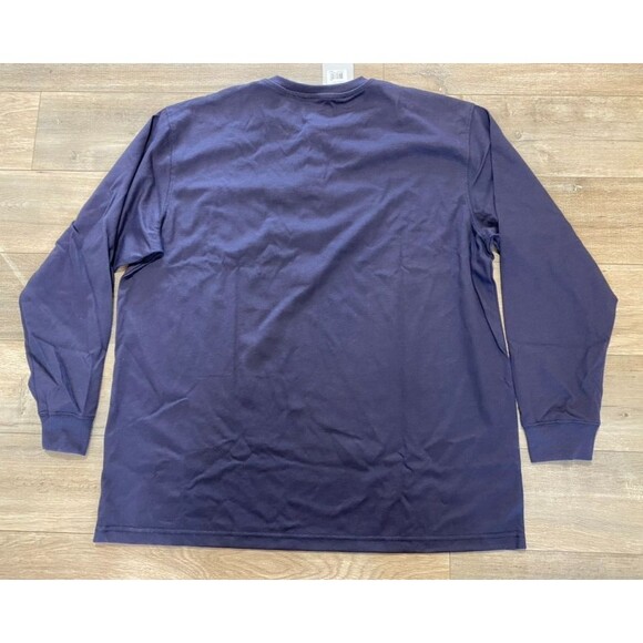 Carhartt Force FR Mens XXL Navy Blue Flame Resistant Long Sleeve Cat2 Pocket - Picture 5 of 9